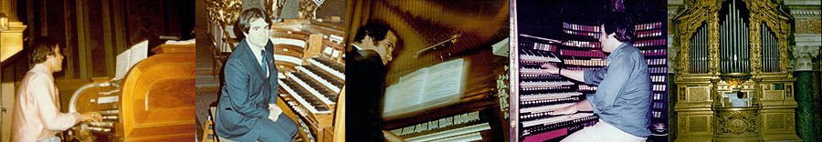 Photo L-R: (1) St. Peter's Basilica, The Vatican. (2) Bazylika Jasna Gora Czestochowa, Poland. (3) Basilica of the Immaculate Conception, Washington D.C. (4) The Wanamaker Organ, Philadelphia, PA. (5) The Altar Organ at Evora Cathedral, Evora, Portugal